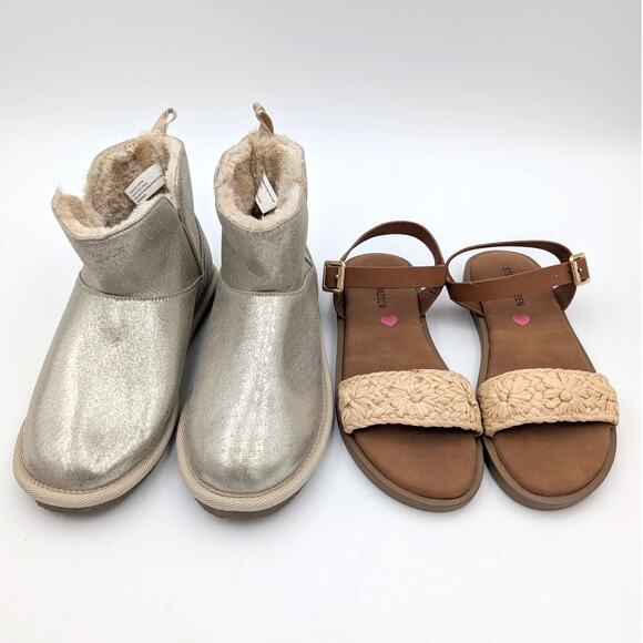 Lot of 2 Harper Canyon & Steve Madden Ankle Boots & Sandals Set Size US2 EU33 - Picture 2 of 15